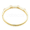 Cubic Zirconia Star Hinged Bangle BJEW-N012-050-3