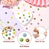 30Pcs 6 Colors Alloy Enamel Bead Caps FIND-CJ0005-52-3
