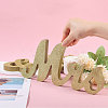 3Pcs 3 Styles Wooden Word Display Decorations AJEW-WH0270-177-3