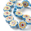 Handmade Porcelain Flower Beads PORC-J008-04A-4