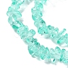 Spray Painted Transparent Glass Beads Strands X-GLAA-P060-01A-08-3