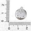 Brass Micro Pave Clear Cubic Zirconia Pendants KK-L238-29P-3