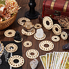 Sunflower Wood Crystal Ball Holders WOOD-CP0001-18B-3