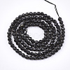 Natural Black Obsidian Beads Strands G-T108-41-2