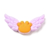 Wing Food Grade Eco-Friendly Silicone Focal Beads SIL-C004-01C-1