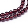 Mozambique Import Grade AA Garnet Round Beads Strands G-E300-AA-5mm-2