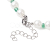 Fruit Polymer Clay & Glass Seed & Acrylic Pearl Beaded Necklace NJEW-JN04582-02-5