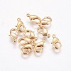 Brass Lobster Claw Clasps KK-WH0030-01G-1