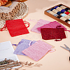 10Pcs 5 Colors Polyester Imitation Burlap Packing Pouches Drawstring Bags ABAG-LP0001-67B-1