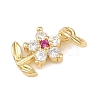 Brass Micro Pave Cubic Zirconia Pendants KK-H525-05B-G-2