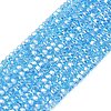 Electroplate Glass Beads Strands GLAA-Q105-03X-1