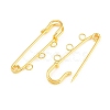 Iron Safety Pins Brooch Findings IFIN-Z005-02G-01-2
