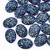 Electroplate Druzy Resin Cabochons CRES-T012-08B-2