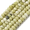 Natural Yellow Turquoise(Jasper) Beads Strands G-A280-A02-02-2