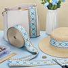 Ethnic Style Polyester Ribbon OCOR-WH0105-092B-4
