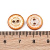 Wavy Edge Spray Painted Natural White Shell Buttons SH-CBA1576-01A-2