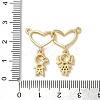 Brass Pave Cubic Zirconia Pendants KK-M287-04G-C-3