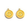 Golden Plated Alloy Enamel Charms ENAM-Q437-13G-1