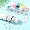 DIY Summer Glass & Synthetic Magnesite & Shell Bangle Making Kits DIY-FS0007-91-9