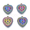 304 Stainless Steel Pendant Rhinestone Settings STAS-N098-209M-2