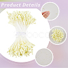 Gypsum with Cotton Cord Artificial Flower Core DIY-WH20007-36A-02-5