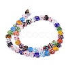 Heart Handmade Millefiori Glass Beads Strands LK-R004-65-2