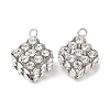 Brass Rhinestone Pendants KK-U057-01P-02-1
