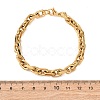 304 Stainless Steel Cable Chain Bracelets for Women Men BJEW-F529-04G-5