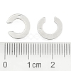 Tarnish Resistant 304 Stainless Steel Letter Charms STAS-O072-C-3