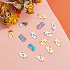 18Pcs 3 Color 201 Stainless Steel Pendants STAS-DC0005-49-4