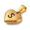 304 Stainless Steel Pendants STAS-P278-01S-G-1-2