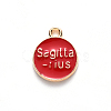 Alloy Enamel Pendants X-ENAM-S124-01A-07F-3