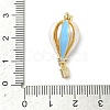 Brass Micro Pave Clear Cubic Zirconia Pendants KK-H254-02G-3