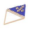 Handmade Japanese Seed Beads Pendants PALLOY-MZ00136-04-3