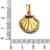 Ocean 304 Stainless Steel Enamel Pendants STAS-P395-01C-G-3