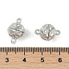 Brass Magnetic Clasps with Loops KK-C2918-N-3