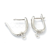 Brass Hoop Earring Findings with Latch Back Closure KK-H754-01P-2