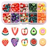 200Pcs 10 Styles Handmade Polymer Clay Beads CLAY-FS0001-40-1