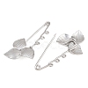 Trillium 304 Stainless Steel Safety Pins Brooch Findings SA-CBA098D-14C-P03-2