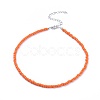 Glass Seed Beaded Necklaces NJEW-JN02691-2