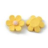 Opaque Resin Cabochons RESI-WH0026-75B-01-1