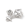 Brass Micro Pave Cubic Zirconia Pendants KK-D283-15P-2
