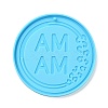 DIY Mother's Day Theme Flat Round Pendant Silicone Molds SIMO-H010-02A-2