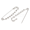 304 Stainless Steel Safety Pins Brooch Findings X-STAS-K252-05D-P-2