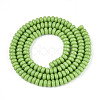 Opaque Solid Color Glass Beads Strands GLAA-ZX008-4mm-18B-2