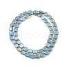 Transparent Electroplate Glass Bead Strands EGLA-P049-02A-FR05-2