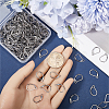304 Stainless Steel Leverback Earring Findings STAS-SP0001-05A-3