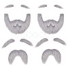 4 Bags 2 Styles Polyester Christmas Santa Claus Beard AJEW-CA0004-95-1