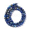 Natural Lapis Lazuli Smooth Round Beads Strands G-I181-09-6mm-2