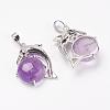 Natural & Synthetic Mixed Stone Pendants G-G713-A-3
